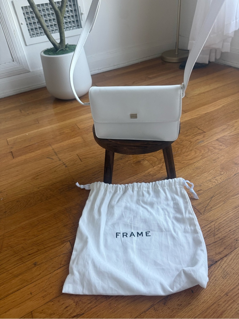 NWOT FRAME White Crossbody Bag